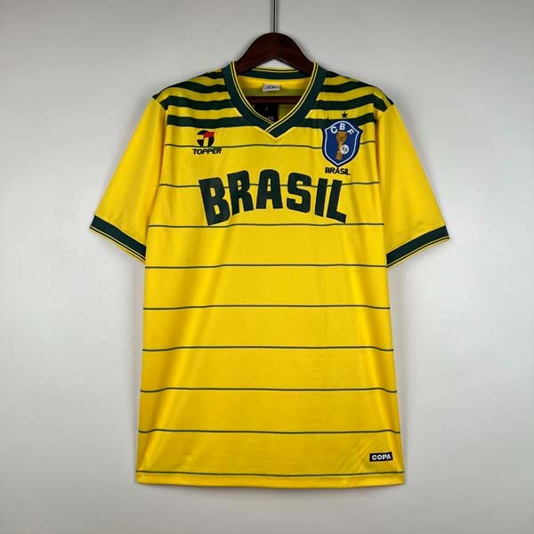Tailandia Camiseta Brasil Primera equipo Retro 1984